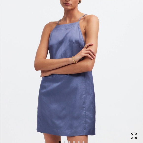 Madewell Dresses & Skirts - Madewell Linen Indigo Dress size 6